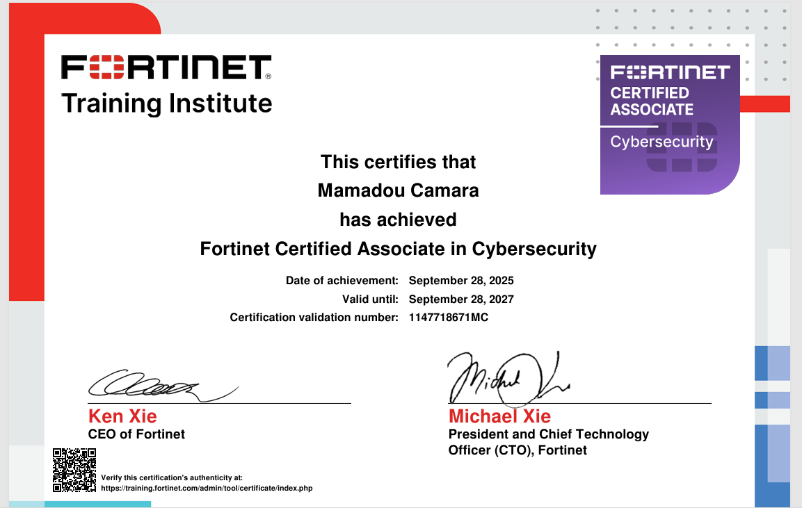 Fortinet Certified Associate 